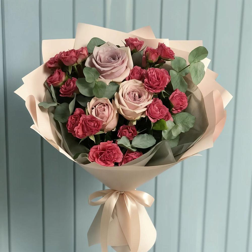 Букет цветов из: Гвоздики и Розы в Петровской