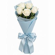 Букет 5 Белых роз Проуд в Петровской