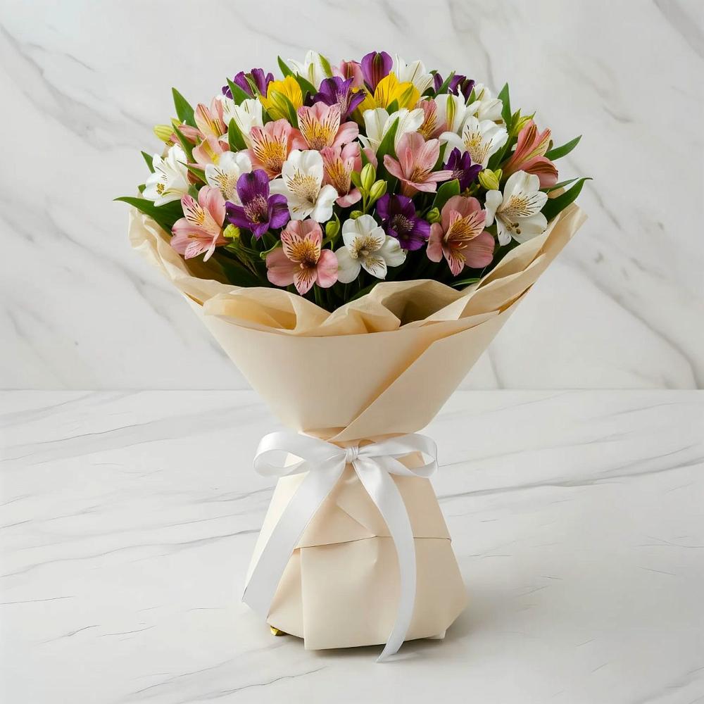 Букет цветов из: Альстромерии в Петровской