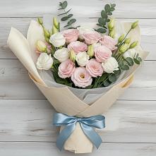 Букет цветов из:  Лизиантусы в Петровской