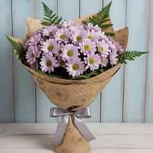 Букет цветов из:  Хризантемы #REPLACE_PRED# Петровской