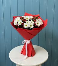 Букет цветов из:  Хризантемы #REPLACE_PRED# Петровской