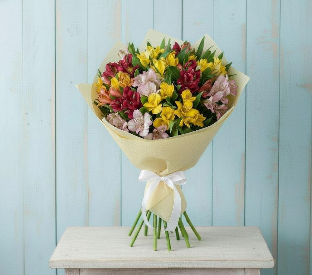 Букет цветов из: Альстромерии в Петровской