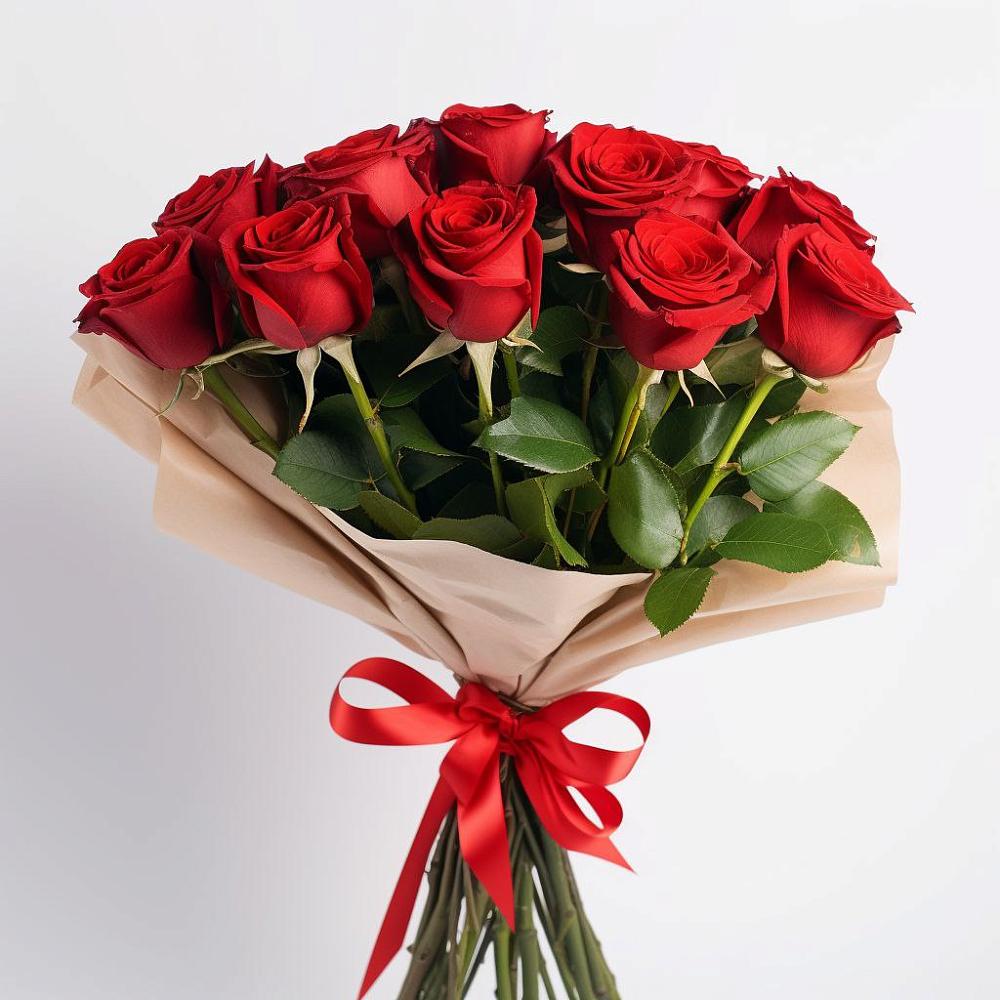 Букет 11 Красных роз Эдлесс Лав в Петровской